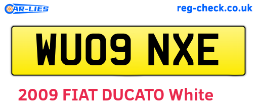 WU09NXE are the vehicle registration plates.