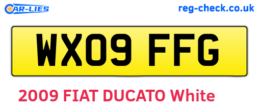 WX09FFG are the vehicle registration plates.