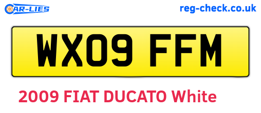 WX09FFM are the vehicle registration plates.