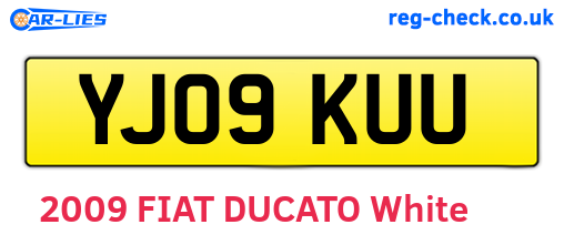 YJ09KUU are the vehicle registration plates.