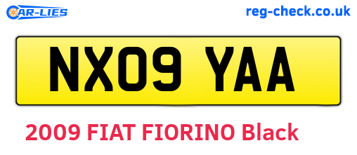 NX09YAA are the vehicle registration plates.