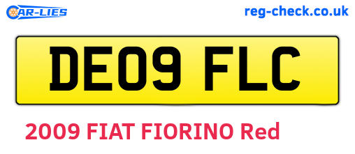 DE09FLC are the vehicle registration plates.