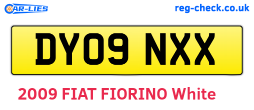 DY09NXX are the vehicle registration plates.