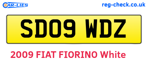 SD09WDZ are the vehicle registration plates.