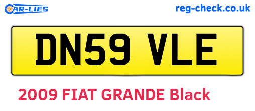 DN59VLE are the vehicle registration plates.