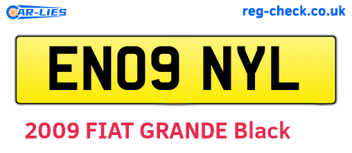 EN09NYL are the vehicle registration plates.