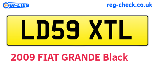 LD59XTL are the vehicle registration plates.