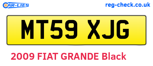 MT59XJG are the vehicle registration plates.