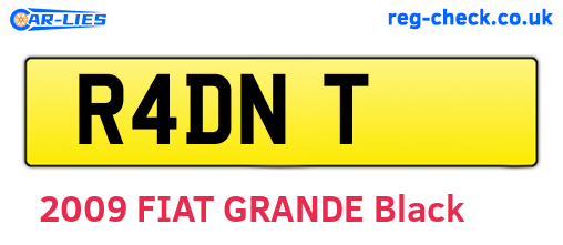 R4DNT are the vehicle registration plates.