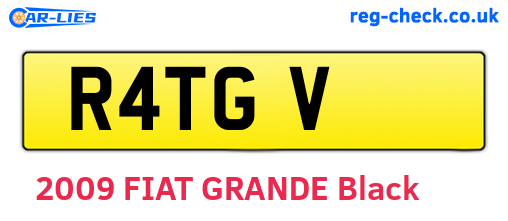 R4TGV are the vehicle registration plates.