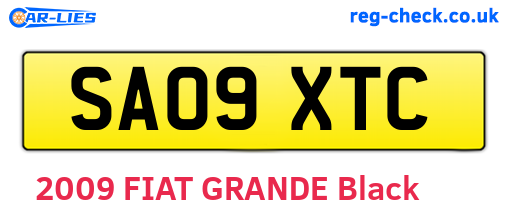 SA09XTC are the vehicle registration plates.