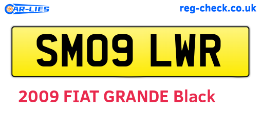 SM09LWR are the vehicle registration plates.