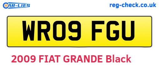 WR09FGU are the vehicle registration plates.