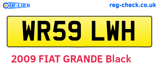 WR59LWH are the vehicle registration plates.