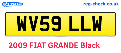 WV59LLW are the vehicle registration plates.