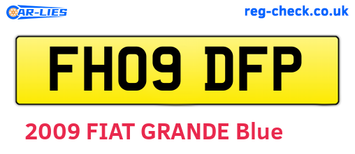 FH09DFP are the vehicle registration plates.