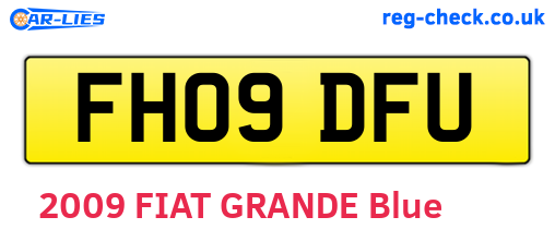FH09DFU are the vehicle registration plates.