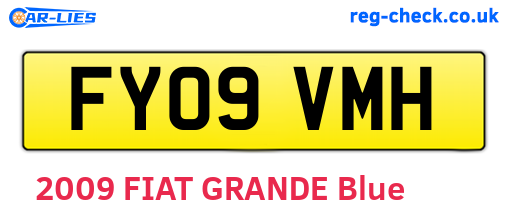 FY09VMH are the vehicle registration plates.