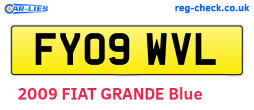 FY09WVL are the vehicle registration plates.