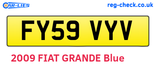 FY59VYV are the vehicle registration plates.
