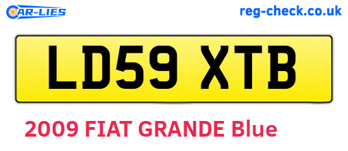 LD59XTB are the vehicle registration plates.