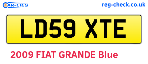 LD59XTE are the vehicle registration plates.