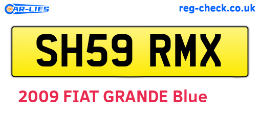 SH59RMX are the vehicle registration plates.