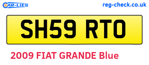 SH59RTO are the vehicle registration plates.