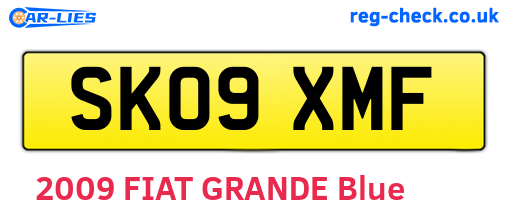 SK09XMF are the vehicle registration plates.