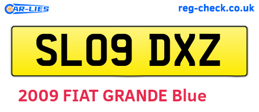 SL09DXZ are the vehicle registration plates.