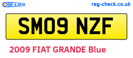 SM09NZF are the vehicle registration plates.