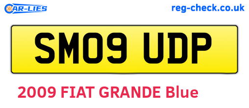 SM09UDP are the vehicle registration plates.