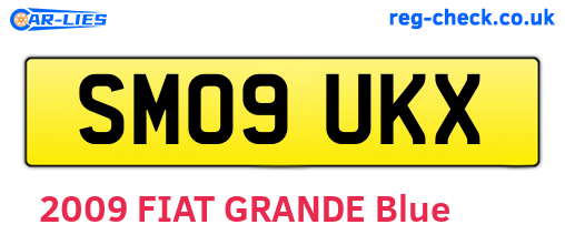 SM09UKX are the vehicle registration plates.