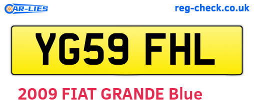 YG59FHL are the vehicle registration plates.