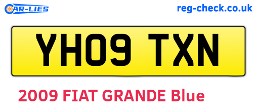 YH09TXN are the vehicle registration plates.