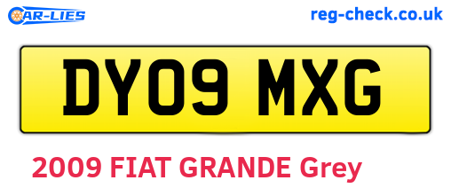 DY09MXG are the vehicle registration plates.
