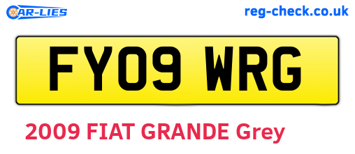 FY09WRG are the vehicle registration plates.