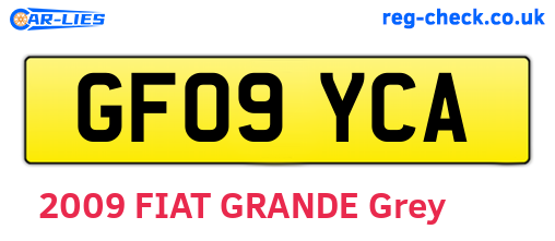 GF09YCA are the vehicle registration plates.