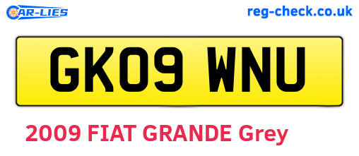 GK09WNU are the vehicle registration plates.