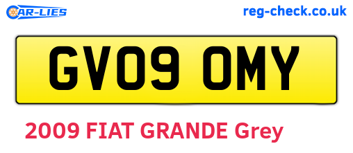 GV09OMY are the vehicle registration plates.