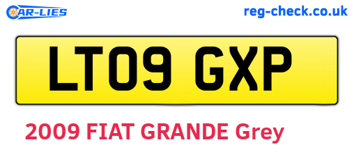 LT09GXP are the vehicle registration plates.