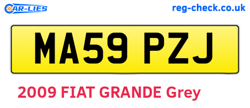 MA59PZJ are the vehicle registration plates.
