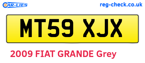 MT59XJX are the vehicle registration plates.