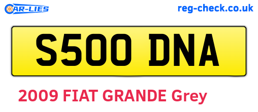 S500DNA are the vehicle registration plates.