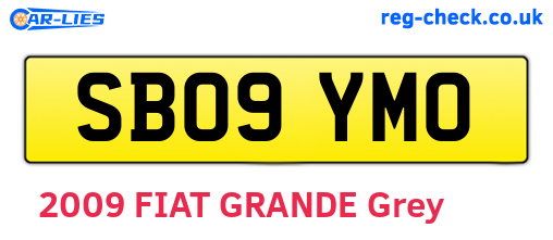 SB09YMO are the vehicle registration plates.