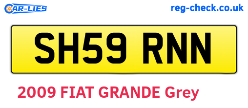 SH59RNN are the vehicle registration plates.