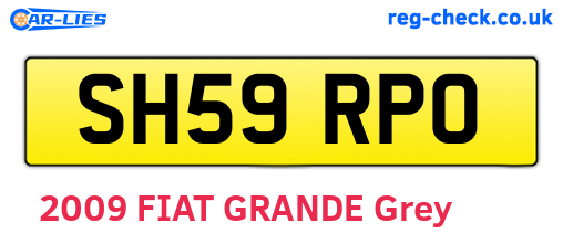 SH59RPO are the vehicle registration plates.