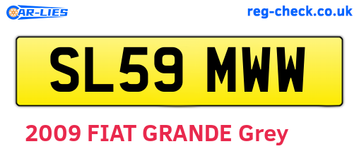 SL59MWW are the vehicle registration plates.