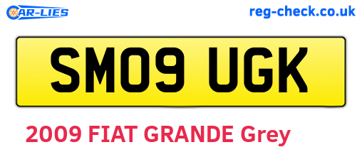SM09UGK are the vehicle registration plates.