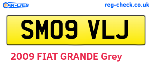 SM09VLJ are the vehicle registration plates.